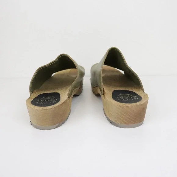 Kit + Clogs Studio Low Klassisk Sol Clog Sandals Aloe Green 38 - Picture 9 of 11